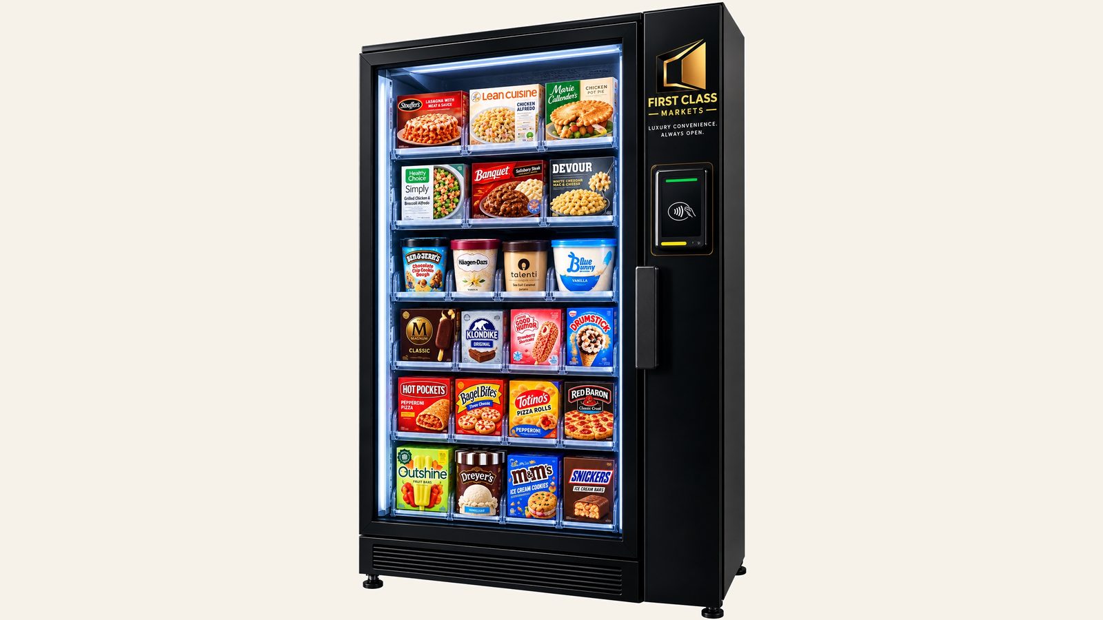 Smart Freezers in a clean commercial setting
