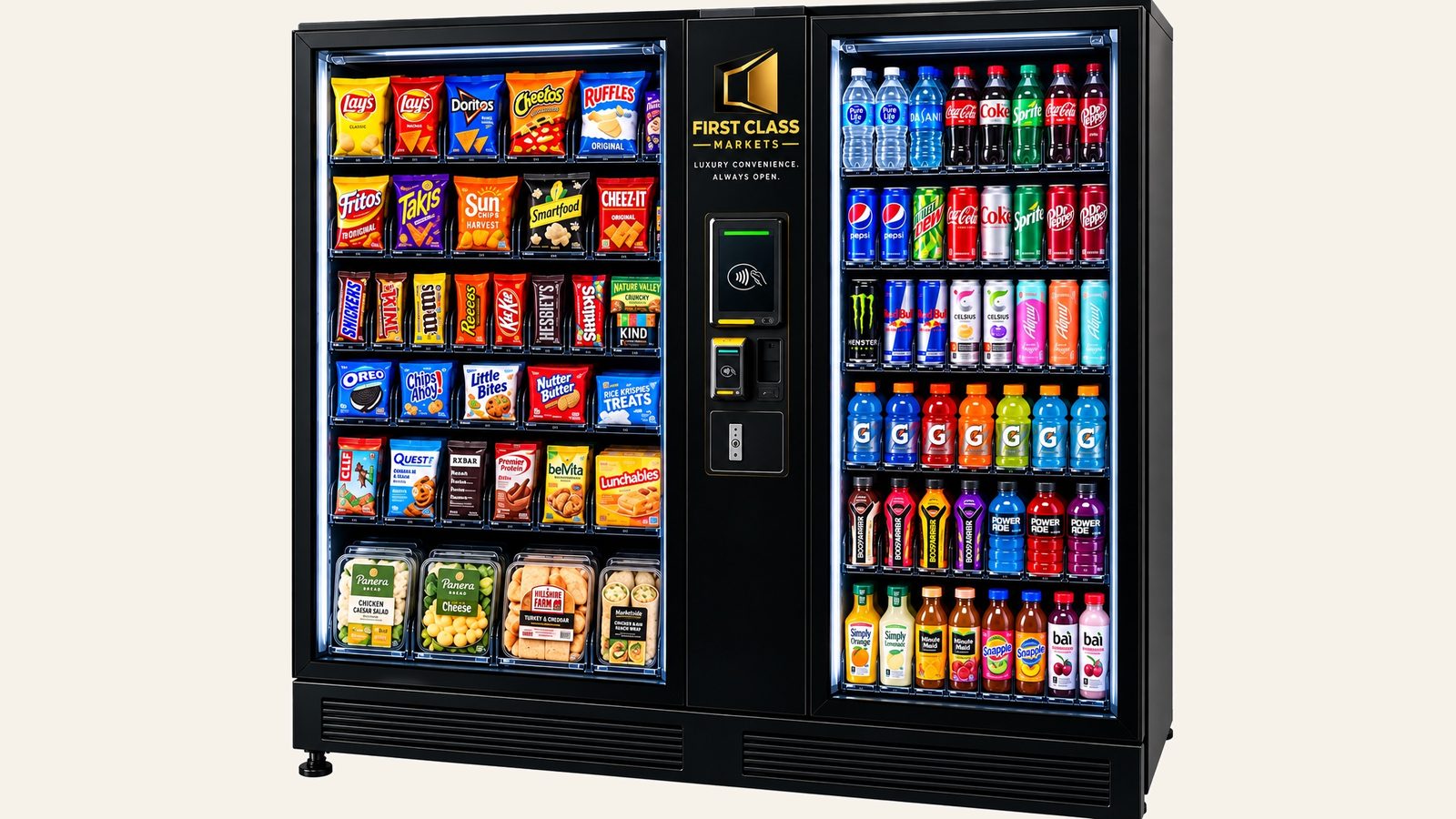Smart Snack Markets in a clean commercial setting